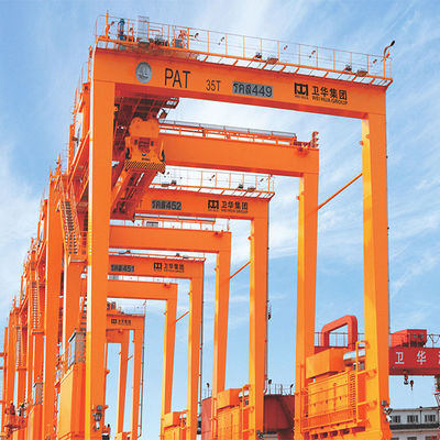30 Ton Container Gantry Crane 50 Ton Straddle Carrier 40t RTG Crane Ban Karet