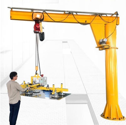3000kg Base Mounted Jib Crane Untuk Perkeretaapian Petrokimia Bengkel