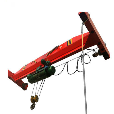 Industrial 2ton 5ton Overhead Bridge Crane 7.5~25.5m Rentang Keamanan Tinggi