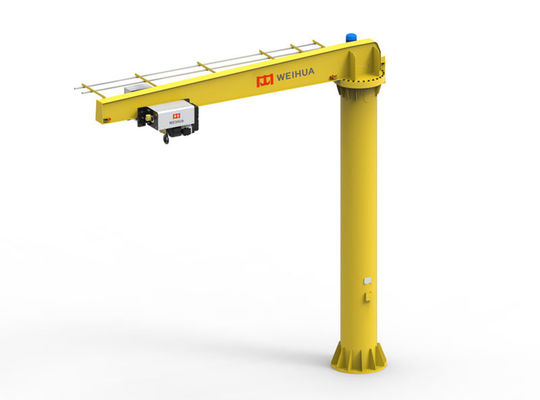 360 Derajat Rotating BZ Type Floor Mounted Jib Crane untuk Stasiun Kerja