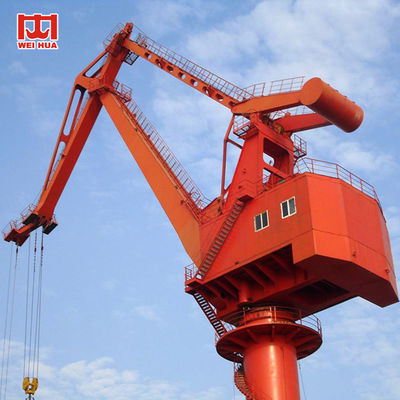 Portal Derek Pelabuhan Mobile Tipe Empat Link Derek Slewing 25t 45m Boom
