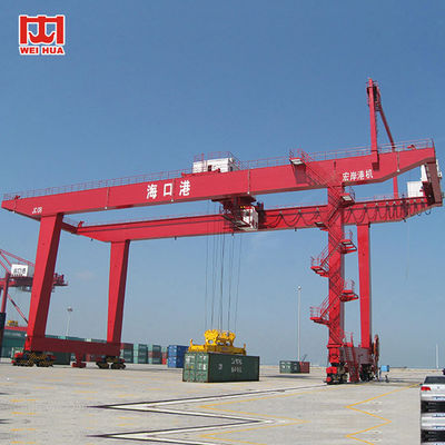 Teknologi Tinggi 40ft 20ft Container Gantry Crane RMG Rail Mounted Gantry