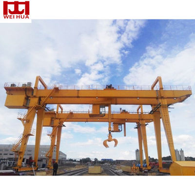 MZ Type Double Girder Goliath Gantry Crane 20 Ton Dengan Grab