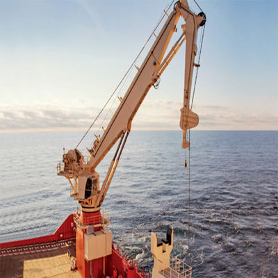 Cargo Ship Hydraulic Telescopic Boom Marine Crane Boat Deck Crane 0.5 ~ 20 Ton
