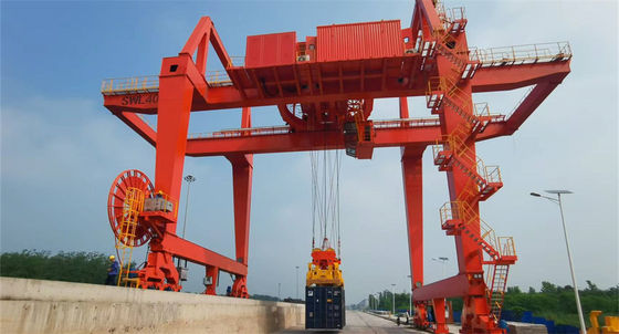 Kontainer Portal Rmg Teknik Tinggi 40 Ton Gantry Crane Efisiensi Tinggi