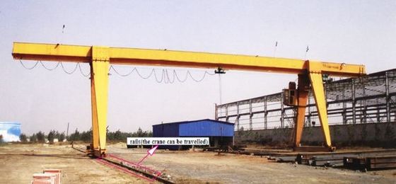 Heavy Duty Single Girder Gantry Crane MH Type Cabin Control 40m Lifting