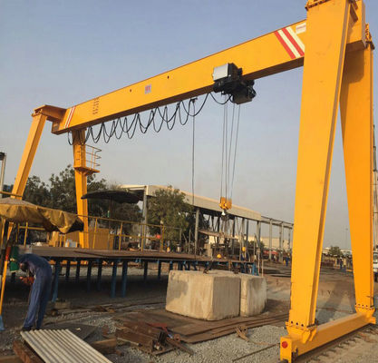 Gaya Eropa Single Girder Gantry Crane 1 - 500 Ton FEM DIN BS Standard