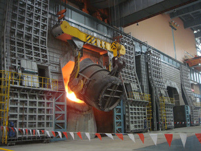 Silent 50 Ton Overhead Steel Plant Crane Efisiensi Tinggi 10m ~ 20m Tinggi Angkat