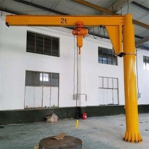 Mengangkat Tinggi 2000 ~ 6000mm Kolom Mounted Jib Crane A3 - A6 Berdiri Bebas