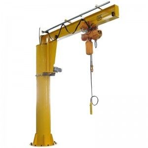 Mengangkat Tinggi 2000 ~ 6000mm Kolom Mounted Jib Crane A3 - A6 Berdiri Bebas
