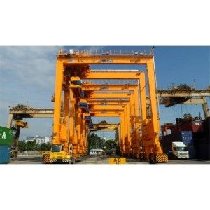 Kontrol PLC RTG Rubber Tire Gantry Crane Untuk Kontainer 40ft 45ft