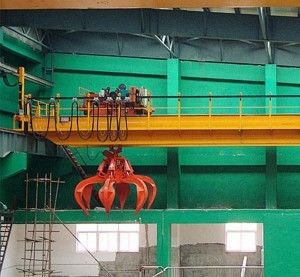 8t 10t 12.5t Grab Overhead Crane Waste Crane A8 Tugas Kerja