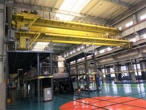 A5 A6 A7 A8 Double Beam Eot Crane 18m Mengangkat Dengan Trolley Winch Terbuka
