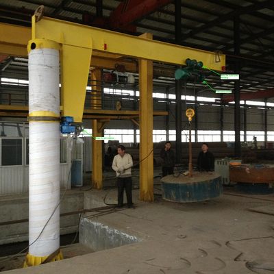 3000kg Base Mounted Jib Crane Untuk Perkeretaapian Petrokimia Bengkel