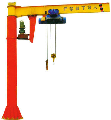 2 Ton Electric Hoist Jib Crane ringan untuk workstation mudah digunakan menghemat waktu