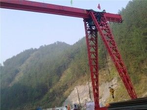 Diperbaiki Hingga 300t MH Tipe Single Girder Gantry Crane Trussed Type