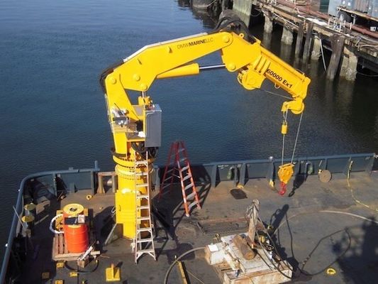 1 - 30T Electric Marine Knuckle Boom Crane Q235B Yacht Deck Crane