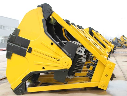 Yellow 4 Rope Crane Grab Bucket 0,75 m³ 1 m³ Tipe Berat Ringan