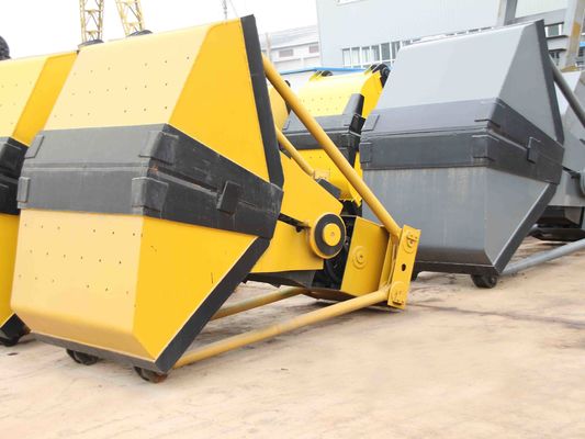 Yellow 4 Rope Crane Grab Bucket 0,75 m³ 1 m³ Tipe Berat Ringan