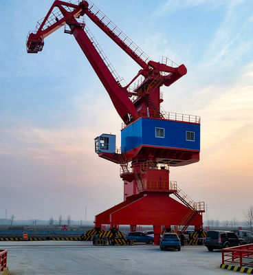 60 Ton Lattice Boom Harbor Portal Crane Cabin Control Frame Ringkas