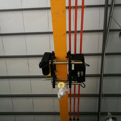 0,5 - 15Ton derek overhead ruang kepala rendah Single Beam EOT Crane 3phrase