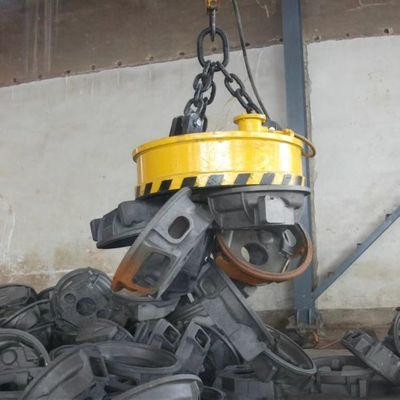 380V ~ 660V 50Hz/60Hz Kelembaban Proof Electromagnetic Lifter Scrap Lifting