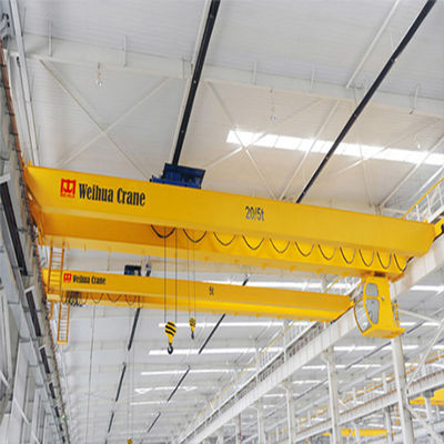 FEM Standard Double Girder Bridge Crane 10 Ton Eot Crane Kekakuan Tinggi