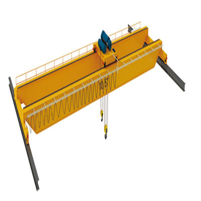 FEM Standard Double Girder Bridge Crane 10 Ton Eot Crane Kekakuan Tinggi
