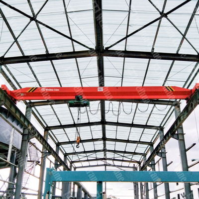 Industrial 2ton 5ton Overhead Bridge Crane 7.5~25.5m Rentang Keamanan Tinggi