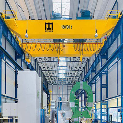 ISO 20 ton Schneider electrical Double Girder Bridge Crane Dengan Open Winch Trolley