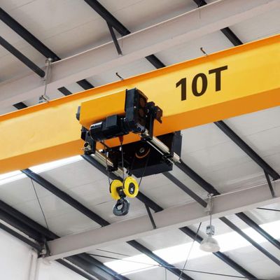 0,5 - 15Ton derek overhead ruang kepala rendah Single Beam EOT Crane 3phrase