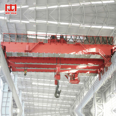 200 Ton Double Girder Bridge Crane Heavy Duty Model QDxx Gaya Eropa