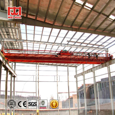 32 Ton QD Double Girder Hooks Overhead Lifting Crane Untuk Tempat Penyimpanan Gudang