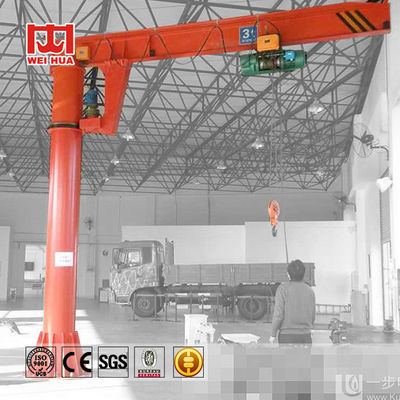 3000kg Stasioner Jib Crane Pendant Kontrol Jib Crane Berdiri Bebas
