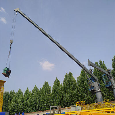 Offshore 2t - 30t Marine Deck Crane 40m Lifting Height Hemat Energi
