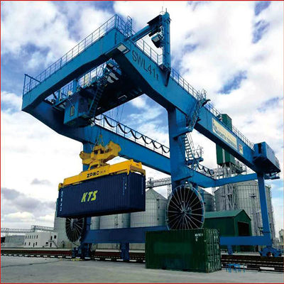 Double Girder Rail Mobile Container Gantry Crane RMG 40 Ton