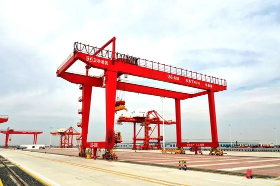 RMG Rail Mounted Gantry Crane Untuk Pengangkatan Kontainer