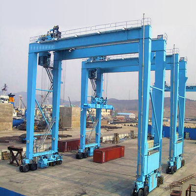 Portal Kontainer Khusus Rtg Gantry Crane Ban Karet A8 30t