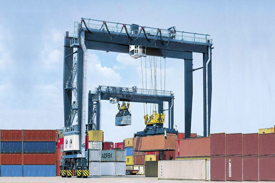 Kontainer Ban Karet Beroda RTG Model 30ton Double Beam