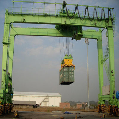 30M Kontainer Rtg Gantry Crane Remote Kontrol Nirkabel
